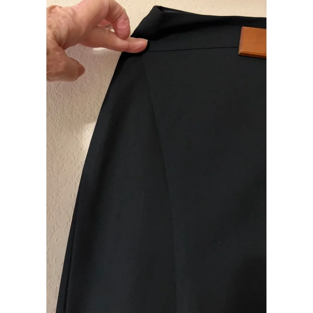 The Limited Black Collection Faux Wrap Pencil Skirt Lined Corporate Size XL